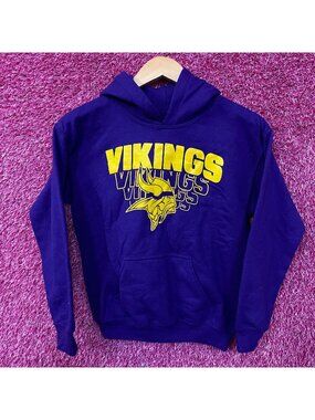 Minnesota Vikings Logo Graphic Pullover Hoodie Medium